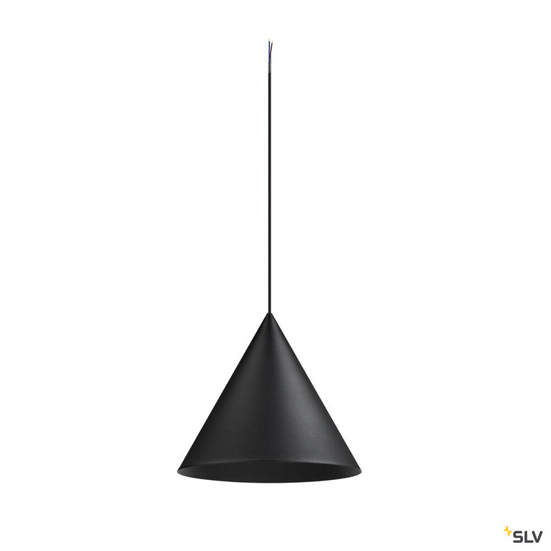 SLV 1008503 MAGICO 38, pendant light, E27, pendant length 180 cm, 1x max. 10 W, matt black
