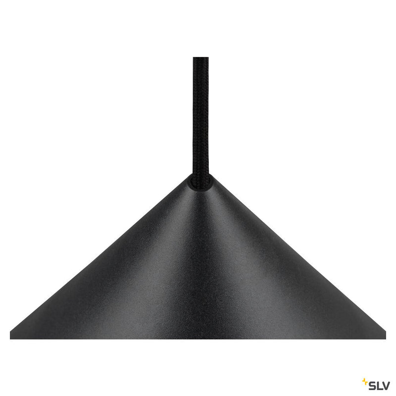 SLV 1008505 MAGICO 38, pendant light, E27, pendant length 180 cm, 1x max. 10 W, matt black / gold