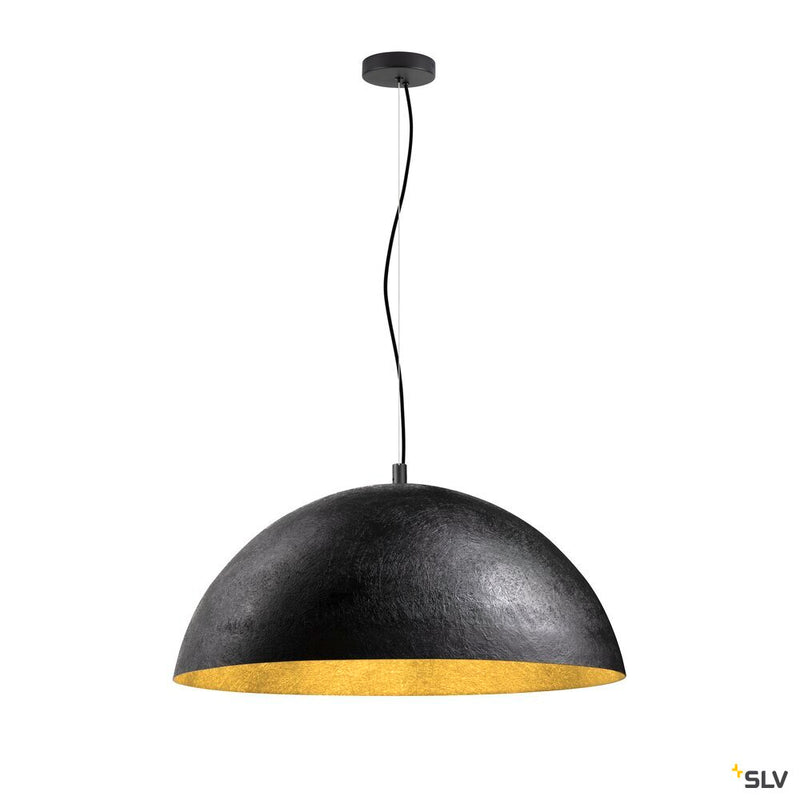 SLV 1008538 FORCHINI 70, pendant light, E27, pendant length 150 cm, 1x max. 40 W, matt black / matt gold