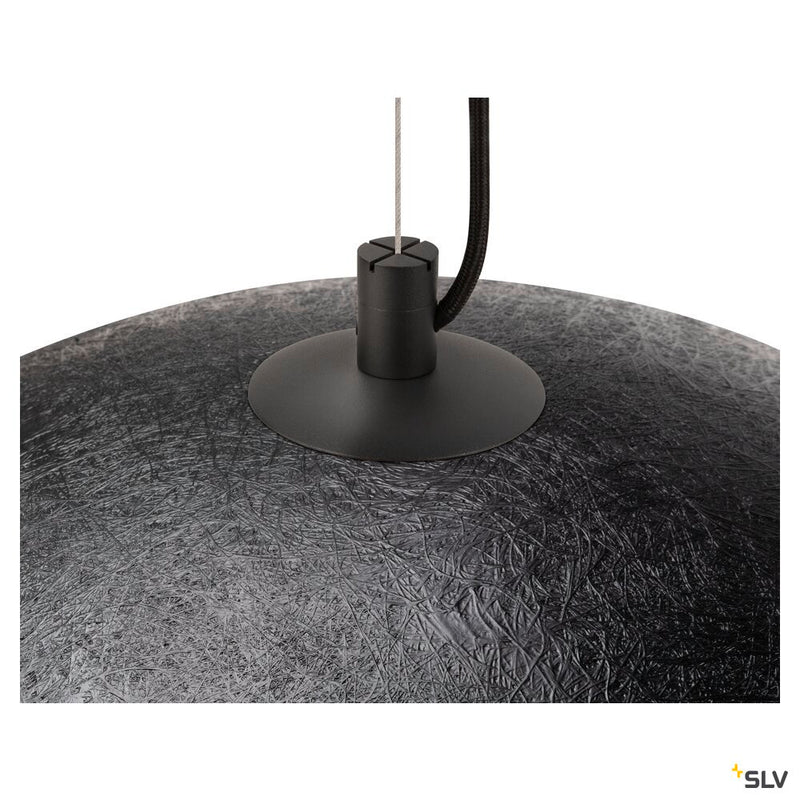 SLV 1008538 FORCHINI 70, pendant light, E27, pendant length 150 cm, 1x max. 40 W, matt black / matt gold