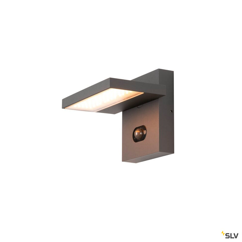 SLV 1008542 ABRIDOR, wall-mounted light, HYBRID, 2200/2700 K, max. 6.8 W, matt anthracite
