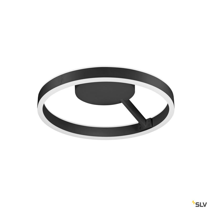 SLV 1008547 ONE, wall and ceiling-mounted light, round, 2700/3000 K, 14 W, PHASE, 130°, black