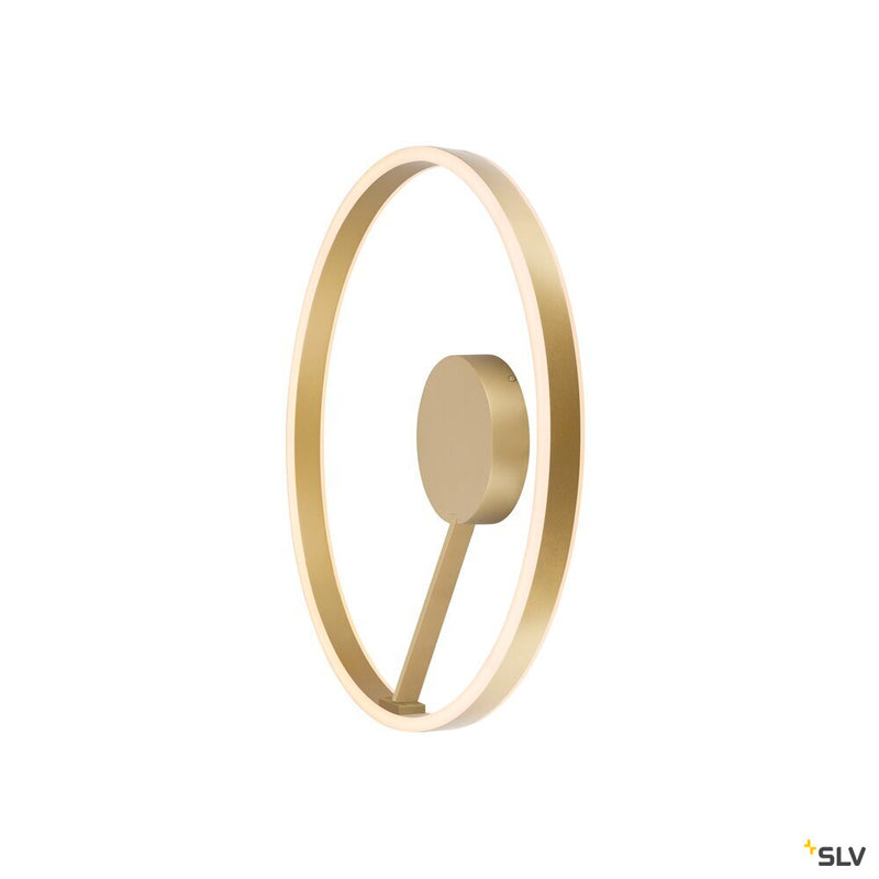 SLV 1008548 ONE, wall and ceiling-mounted light, round, 2700/3000 K, 23 W, PHASE, 130°, brass