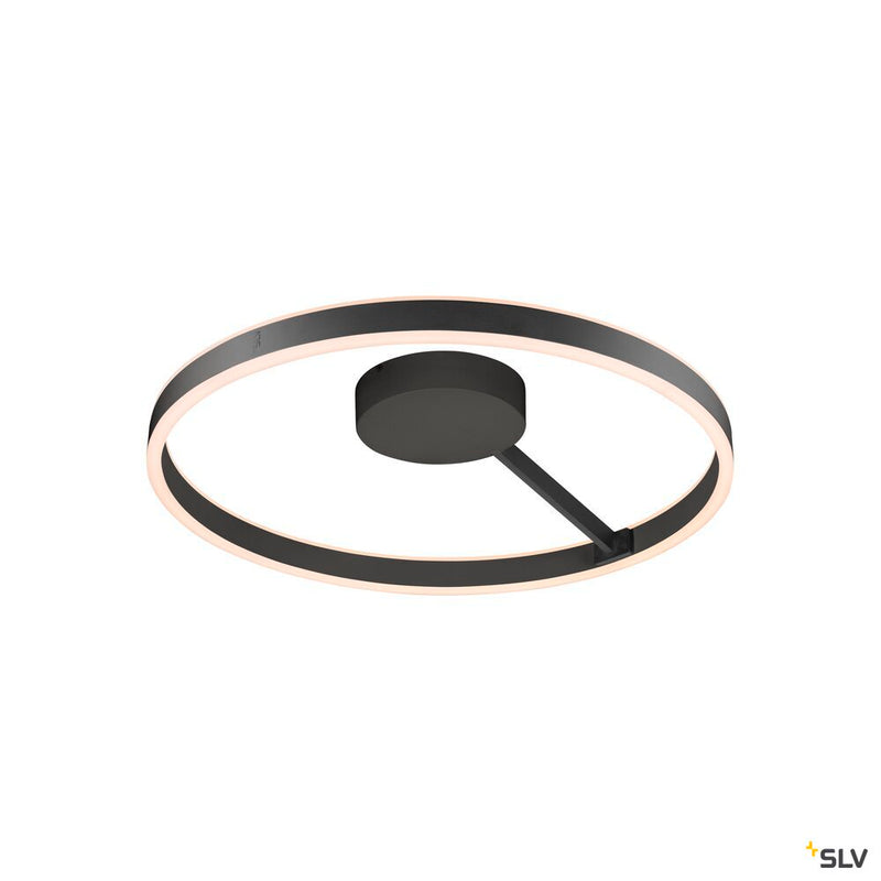 SLV 1008550 ONE, wall and ceiling-mounted light, round, 2700/3000 K, 23 W, PHASE, 130°, black