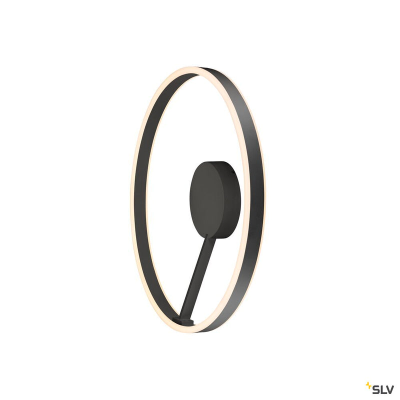 SLV 1008550 ONE, wall and ceiling-mounted light, round, 2700/3000 K, 23 W, PHASE, 130°, black
