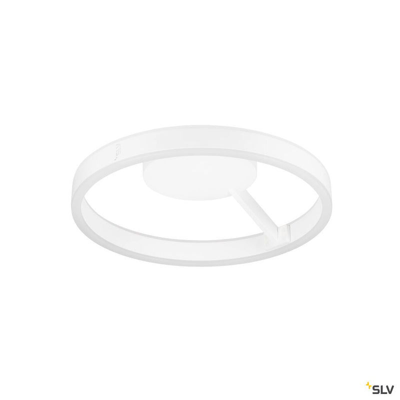 SLV 1008552 ONE, wall and ceiling-mounted light, round, 2700/3000 K, 14 W, DALI, touch, 130°, white