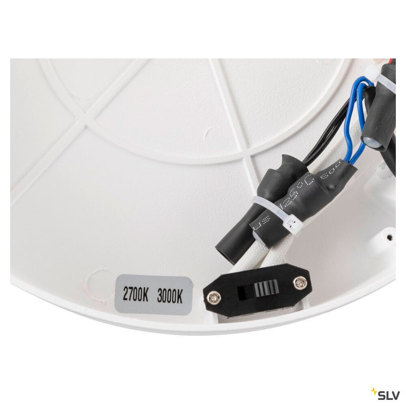 SLV 1008552 ONE, wall and ceiling-mounted light, round, 2700/3000 K, 14 W, DALI, touch, 130°, white