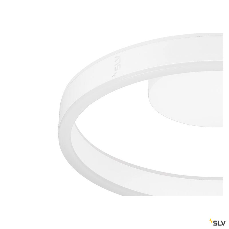 SLV 1008552 ONE, wall and ceiling-mounted light, round, 2700/3000 K, 14 W, DALI, touch, 130°, white