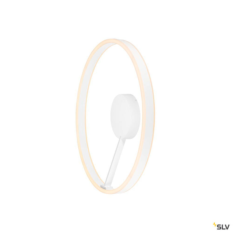 SLV 1008555 ONE, wall and ceiling-mounted light, round, 2700/3000 K, 23 W, DALI, touch, 130°, white