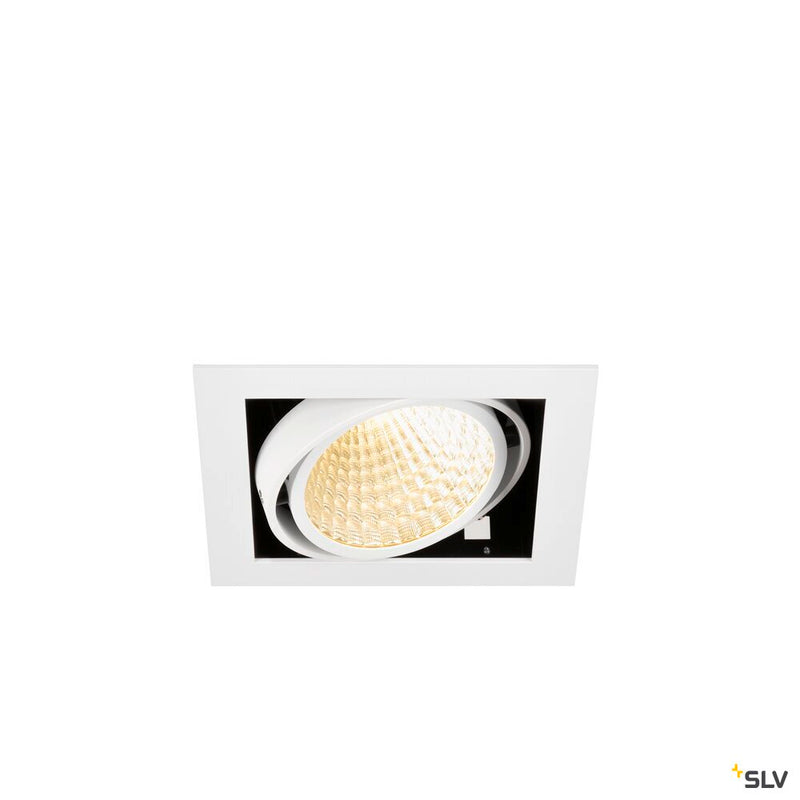 SLV 1008567 KADUX, recessed ceiling light, single, 3000 K, DALI 2, touch, 30°, white