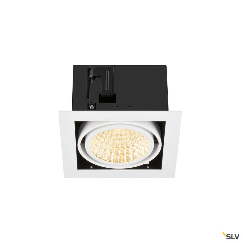 SLV 1008567 KADUX, recessed ceiling light, single, 3000 K, DALI 2, touch, 30°, white