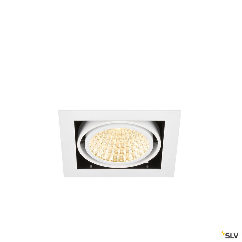 SLV 1008567 KADUX, recessed ceiling light, single, 3000 K, DALI 2, touch, 30°, white