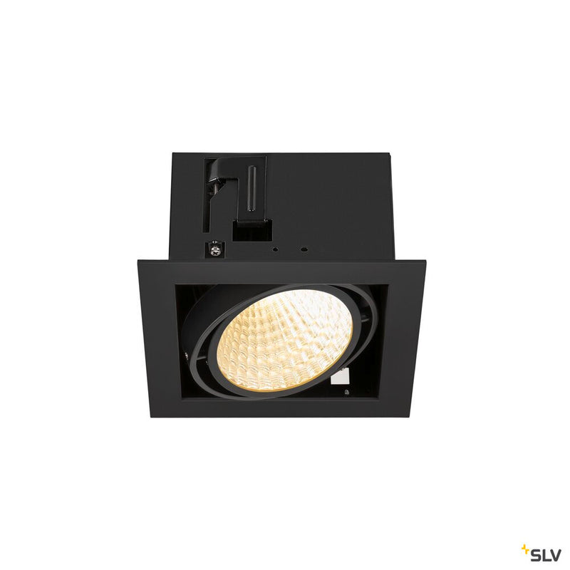SLV 1008568 KADUX, recessed ceiling light, single, 3000 K, DALI 2, touch, 30°, black