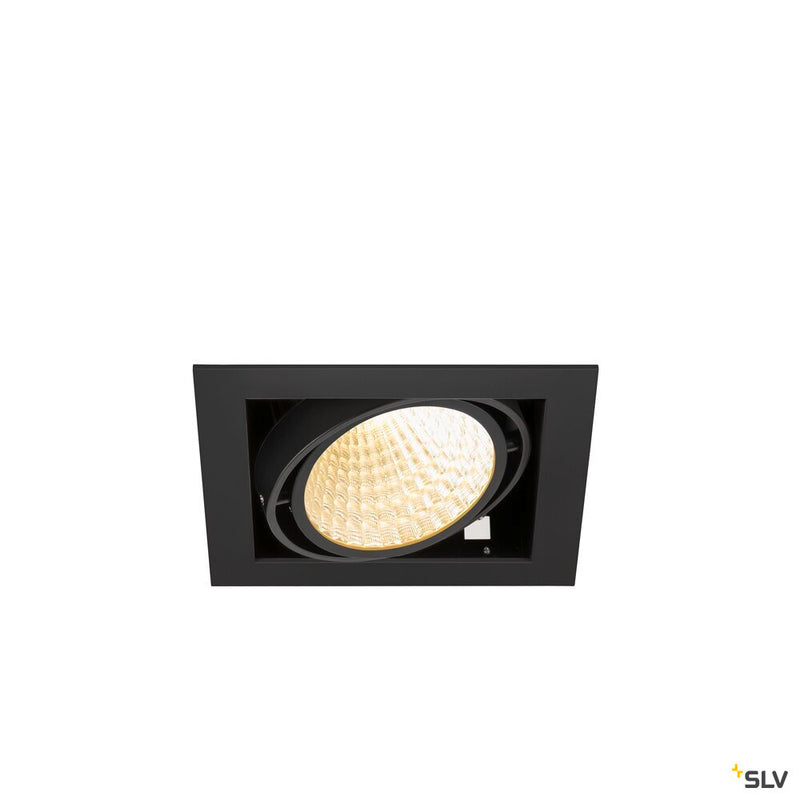 SLV 1008568 KADUX, recessed ceiling light, single, 3000 K, DALI 2, touch, 30°, black