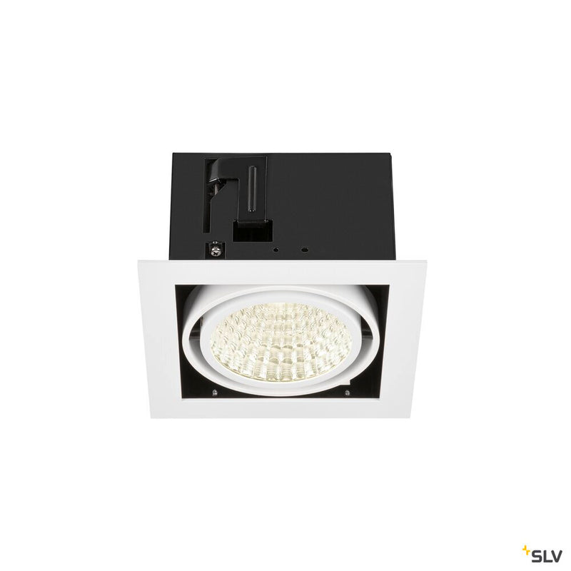 SLV 1008569 KADUX, recessed ceiling light, single, 4000 K, DALI 2, touch, 30°, white