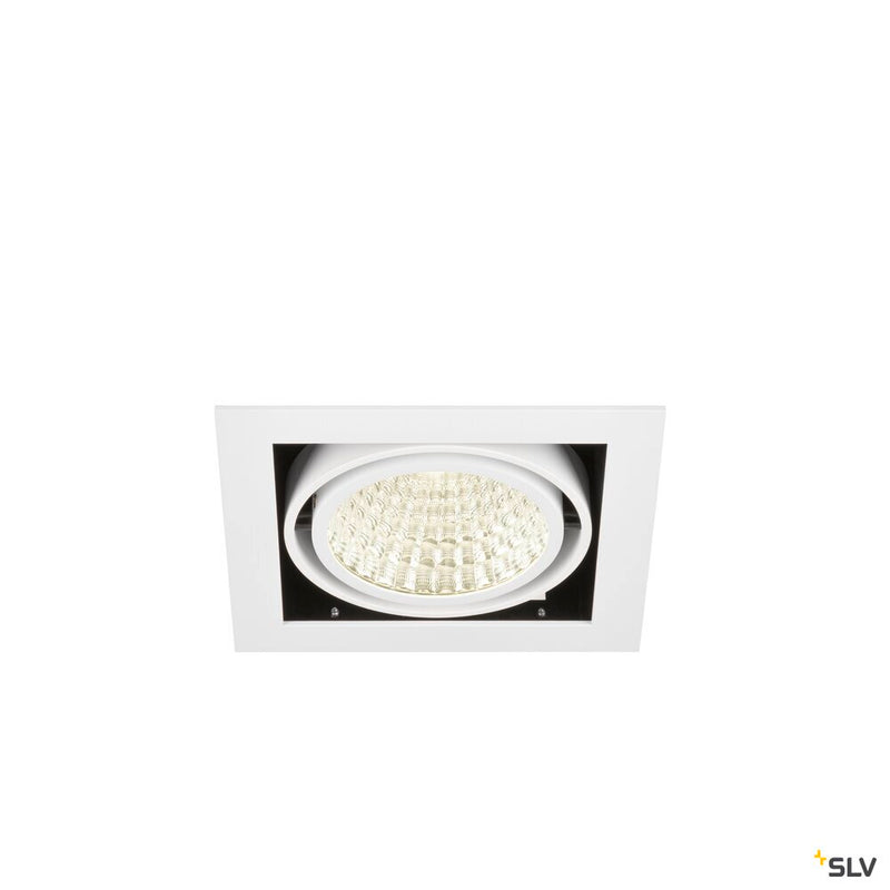 SLV 1008569 KADUX, recessed ceiling light, single, 4000 K, DALI 2, touch, 30°, white