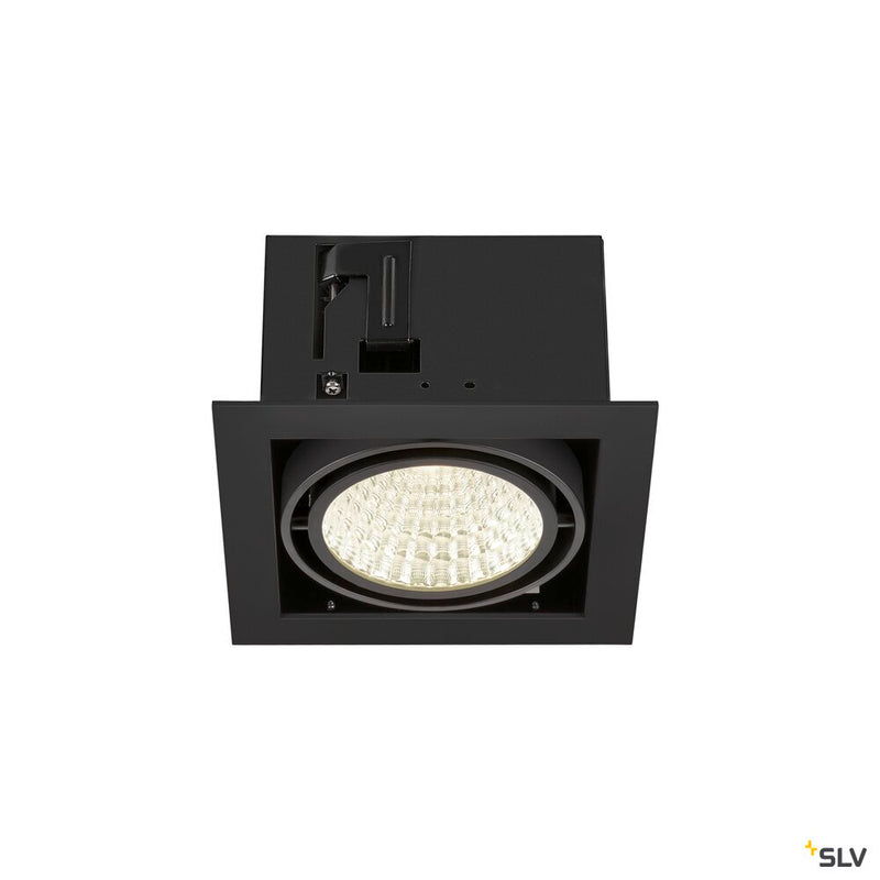 SLV 1008570 KADUX, recessed ceiling light, single, 4000 K, DALI 2, touch, 30°, black