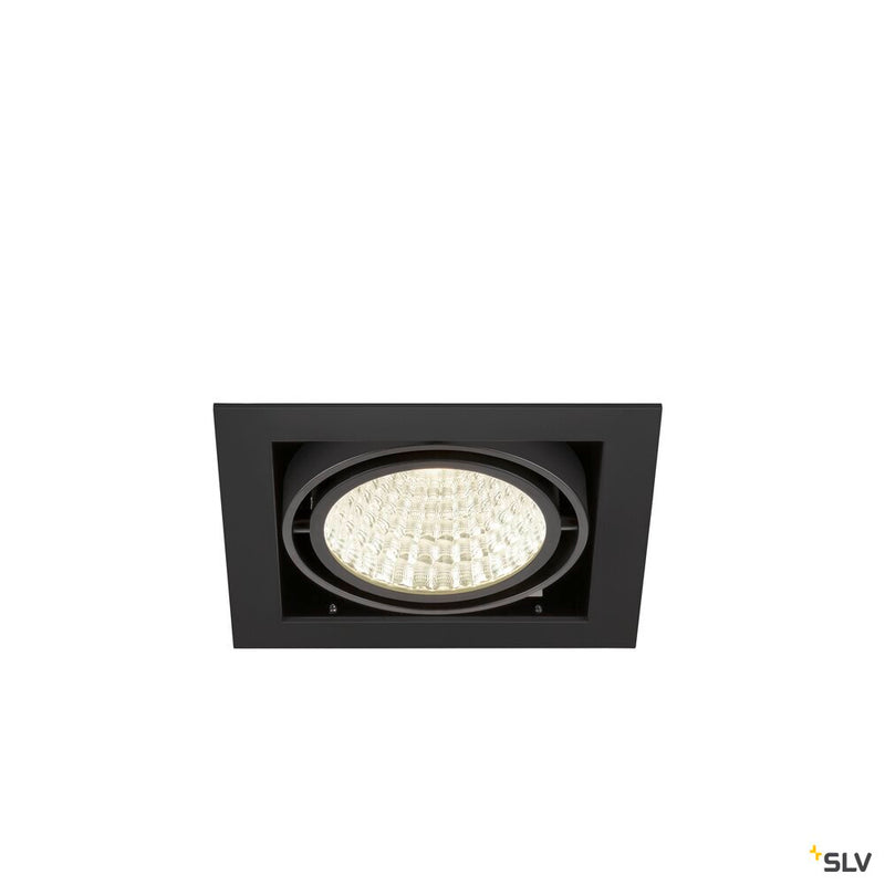 SLV 1008570 KADUX, recessed ceiling light, single, 4000 K, DALI 2, touch, 30°, black