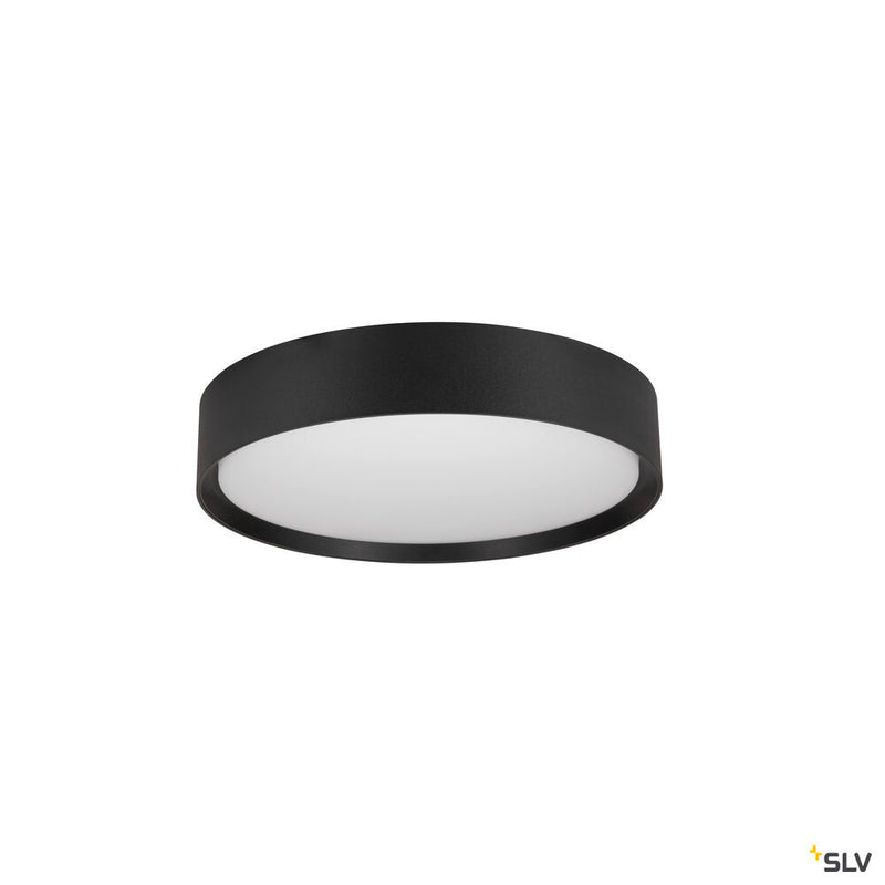 SLV 1008578 DECONA 30, ceiling-mounted light, round, 2700/3000 K, 18 W, PHASE, black