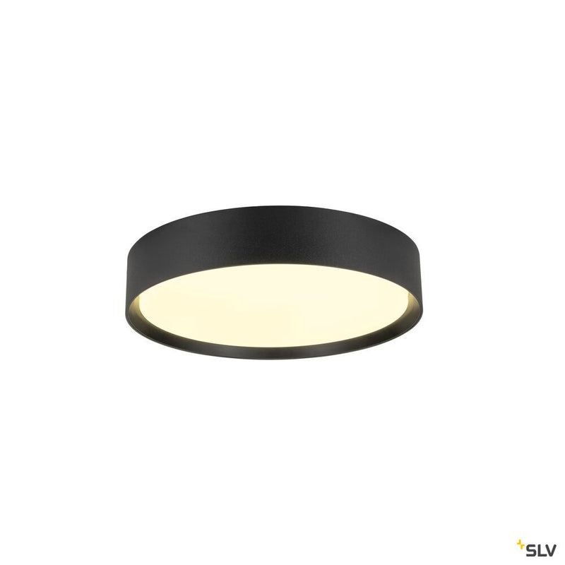 SLV 1008578 DECONA 30, ceiling-mounted light, round, 2700/3000 K, 18 W, PHASE, black