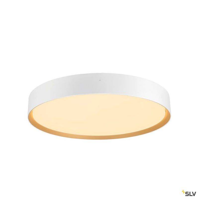 SLV 1008583 DECONA 42, ceiling-mounted light, round, 2700/3000 K, 23 W, PHASE, white / gold