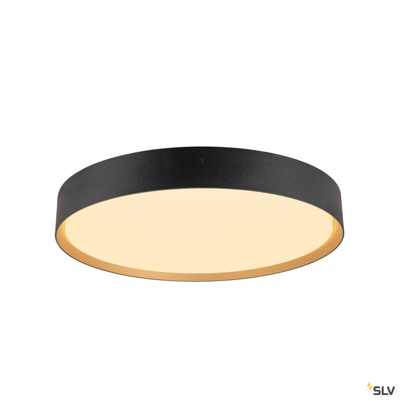 SLV 1008584 DECONA 42, ceiling-mounted light, round, 2700/3000 K, 23 W, PHASE, black / gold