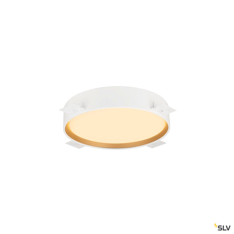 SLV 1008580 DECONA 30, ceiling-mounted light, round, 2700/3000 K, 18 W, PHASE, black / gold