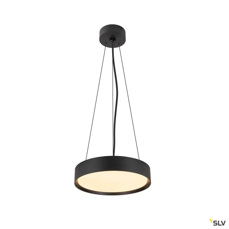 SLV 1008578 DECONA 30, ceiling-mounted light, round, 2700/3000 K, 18 W, PHASE, black