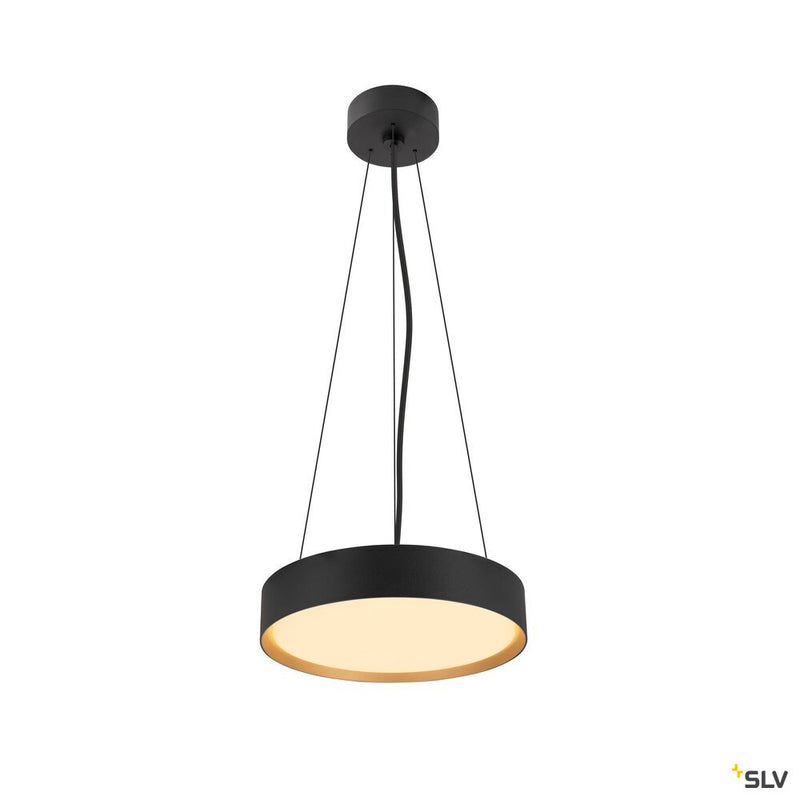 SLV 1008580 DECONA 30, ceiling-mounted light, round, 2700/3000 K, 18 W, PHASE, black / gold