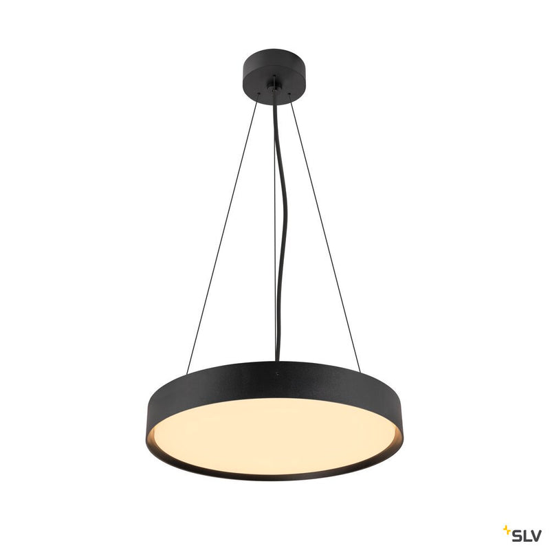 SLV 1008582 DECONA 42, ceiling-mounted light, round, 2700/3000 K, 23 W, PHASE, black