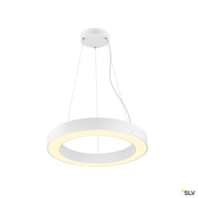 SLV 1008590 MEDO® RING 60, pendant light, pendant length 300 cm, 3000/4000 K, 110°, DALI, touch, white