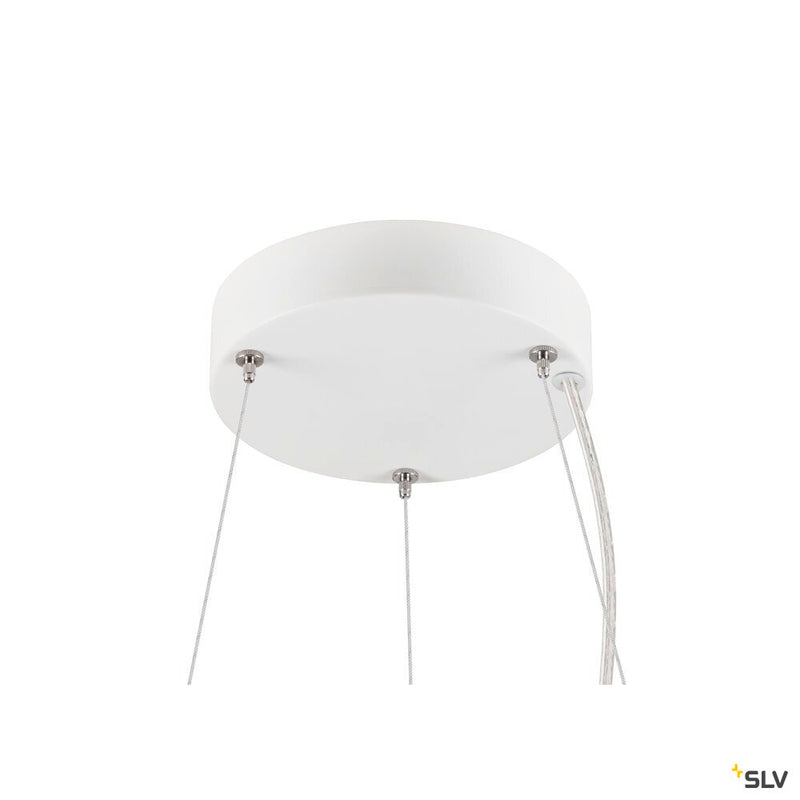 SLV 1008590 MEDO® RING 60, pendant light, pendant length 300 cm, 3000/4000 K, 110°, DALI, touch, white
