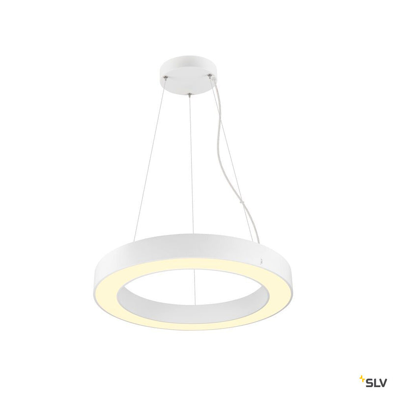 SLV 1008592 MEDO® RING 60, pendant light, pendant length 300 cm, 3000/4000 K, 110°, PHASE, white