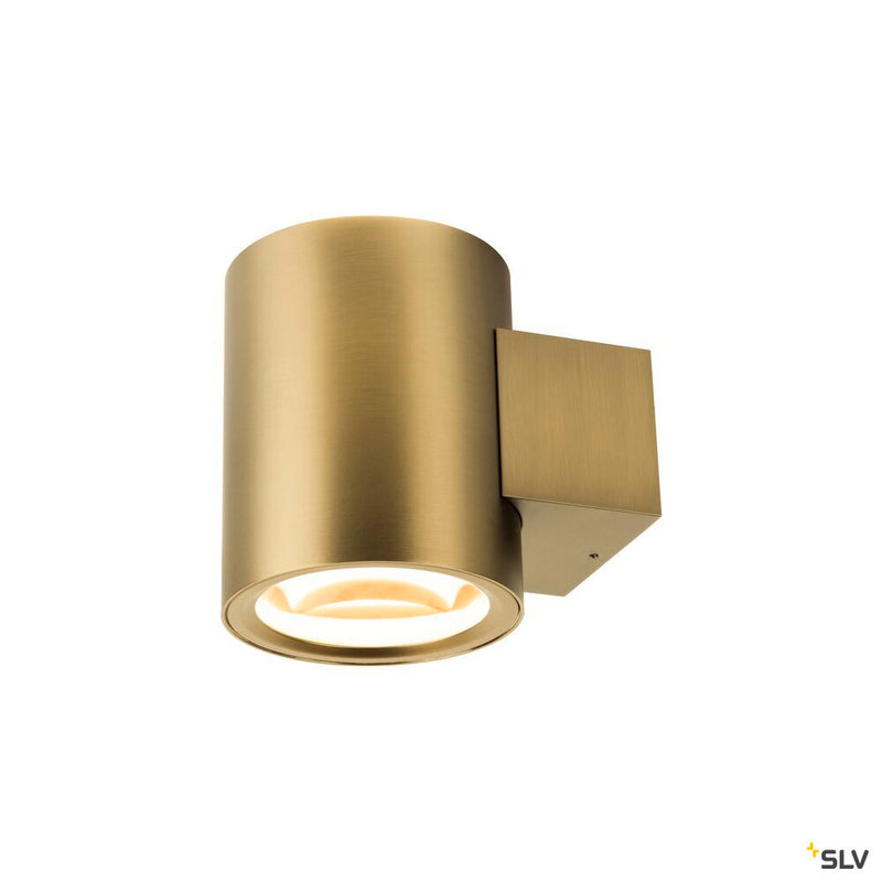 SLV 1008613 OCULUS, wall-mounted light, round, 2000-3000 K, 15 W, dim-to-warm, PHASE, 100°, brass