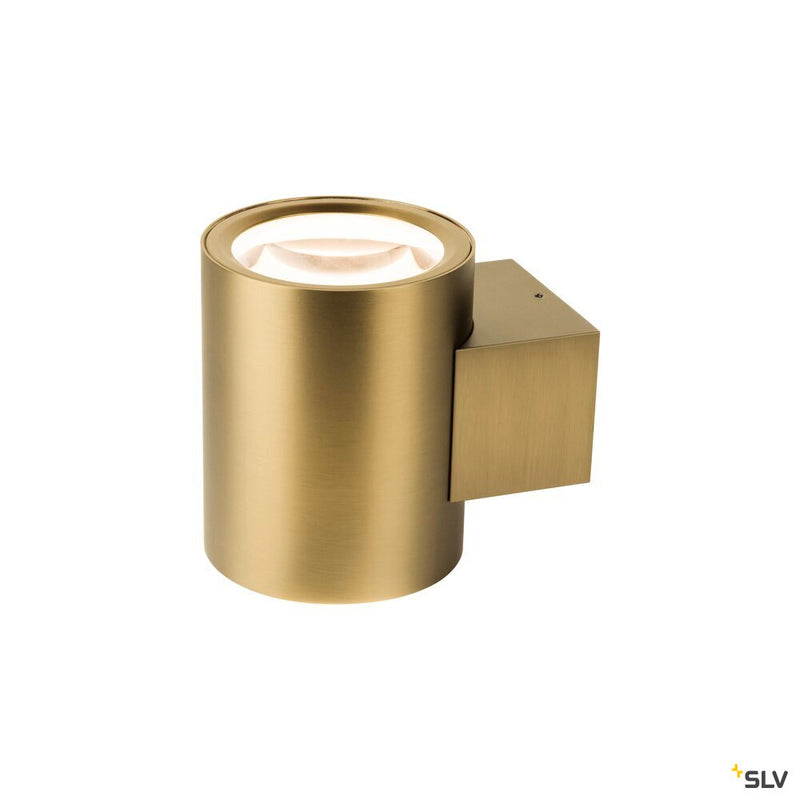 SLV 1008613 OCULUS, wall-mounted light, round, 2000-3000 K, 15 W, dim-to-warm, PHASE, 100°, brass
