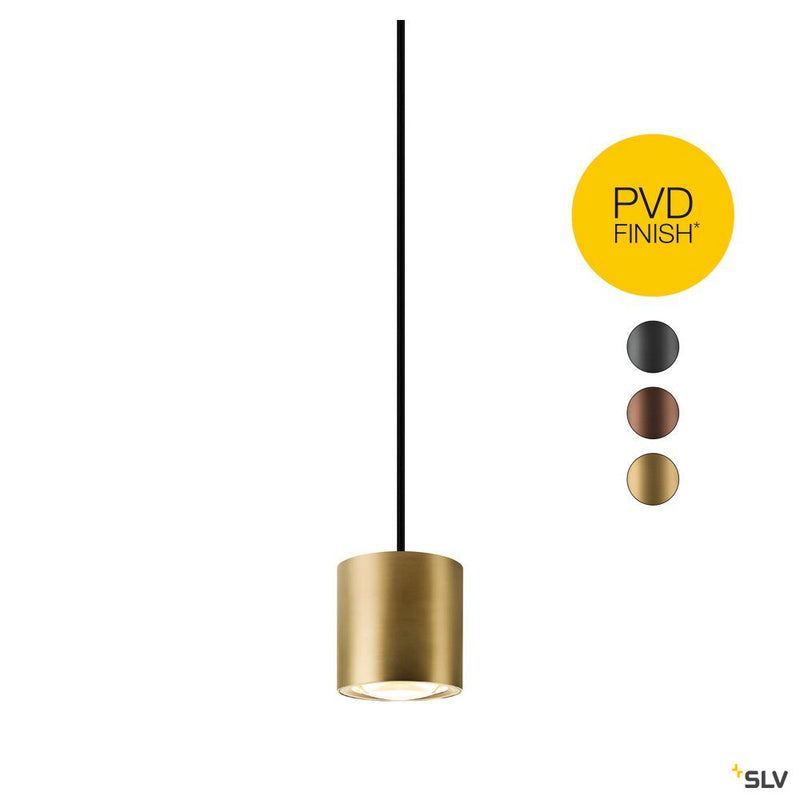 SLV 1008616 OCULUS, pendant light, pendant length 250 cm, 2000-3000 K, 100°, dim-to-warm, PHASE, brass