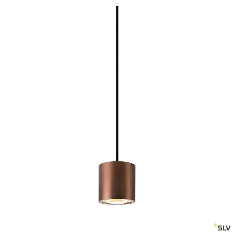 SLV 1008617 OCULUS, pendant light, pendant length 250 cm, 2000-3000 K, 100°, dim-to-warm, PHASE, dark copper