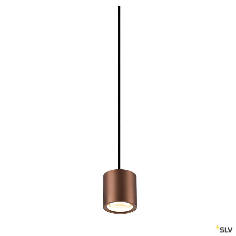 SLV 1008617 OCULUS, pendant light, pendant length 250 cm, 2000-3000 K, 100°, dim-to-warm, PHASE, dark copper
