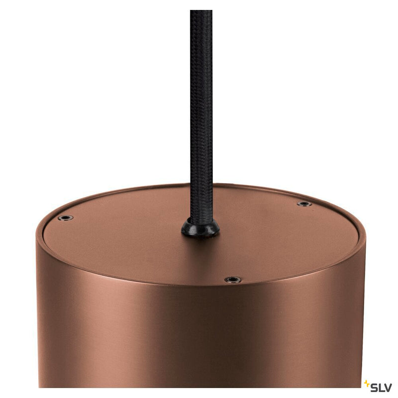 SLV 1008617 OCULUS, pendant light, pendant length 250 cm, 2000-3000 K, 100°, dim-to-warm, PHASE, dark copper