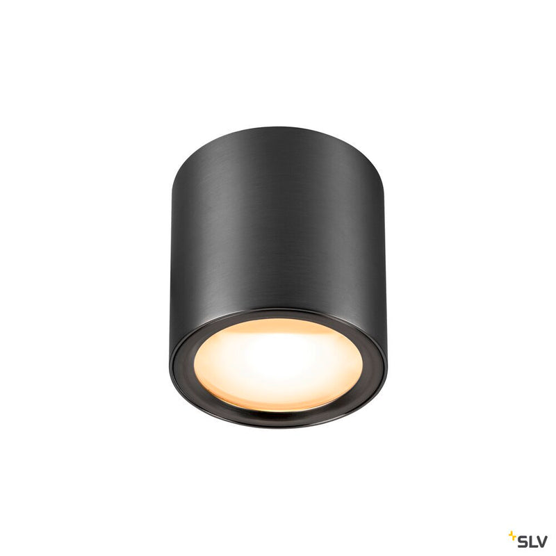 SLV 1008618 OCULUS, surface-mounted ceiling light, round, 2000-3000 K, 11 W, dim-to-warm, PHASE, 100°, dark bronze