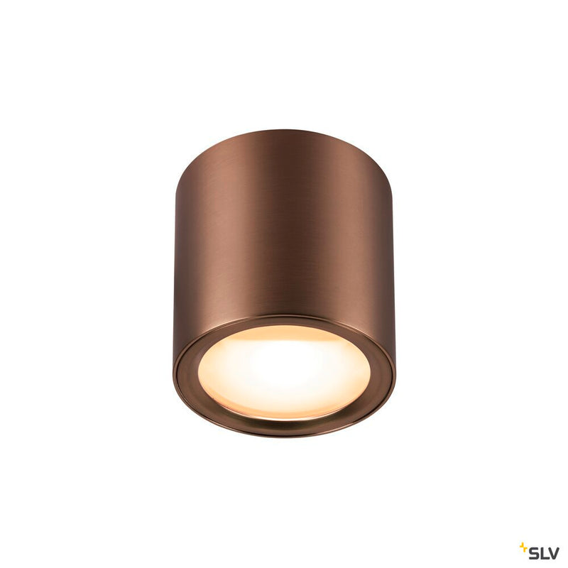 SLV 1008620 OCULUS, surface-mounted ceiling light, round, 2000-3000 K, 11 W, dim-to-warm, PHASE, 100°, dark copper