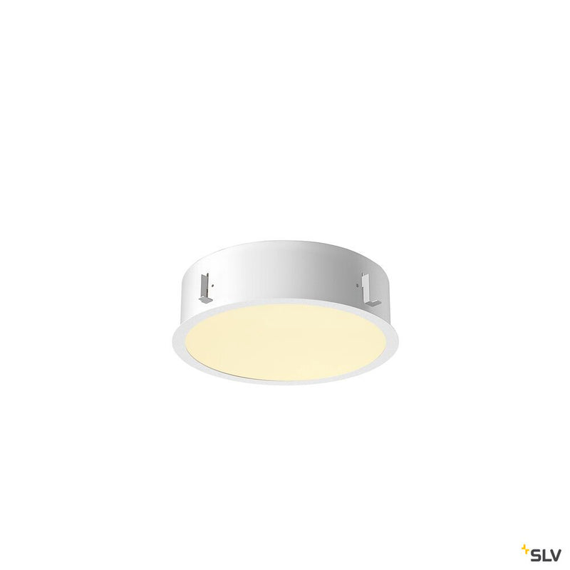 SLV 1008629 MEDO® 30, recessed ceiling light, frame, 3000/4000 K, 70°, IP20, round, white