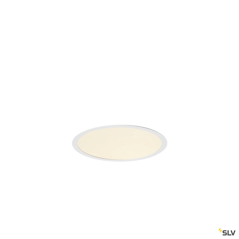 SLV 1008629 MEDO® 30, recessed ceiling light, frame, 3000/4000 K, 70°, IP20, round, white