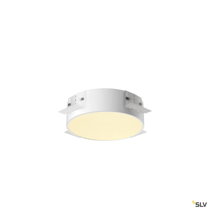 SLV 1008630 MEDO® 30, recessed ceiling light, frameless, 3000/4000 K, 70°, IP20, round, white