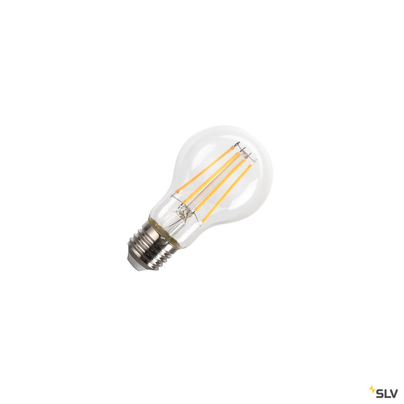 SLV 1008643 LED A60, LED bulb, clear, E27, 8 W, 2700 K