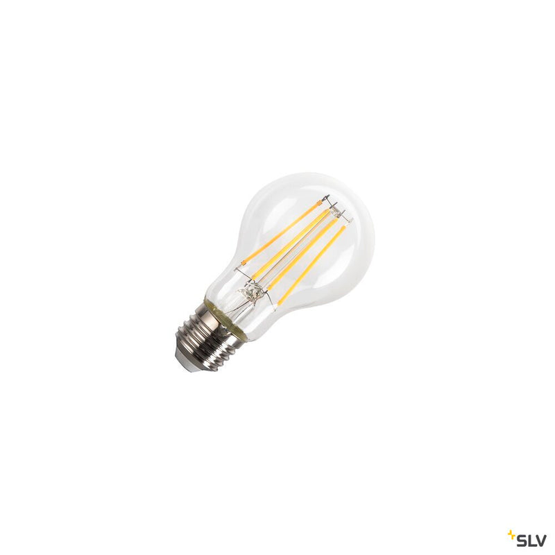SLV 1008644 LED A60, LED bulb, clear, E27, 8 W, 3000 K