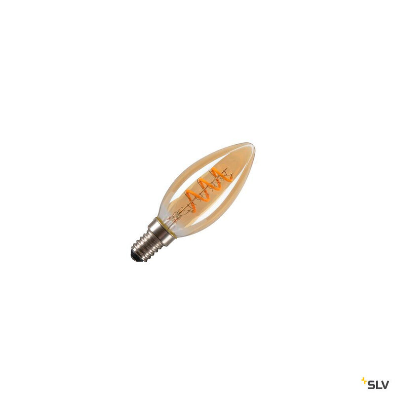 SLV 1008647 LED C35, LED bulb, gold, E14, 2 W, 1800 K
