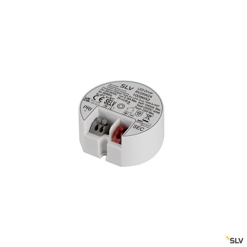 SLV 1008652 LED power supply 24V, 25 W, round