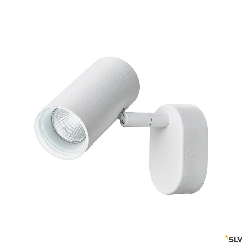 SLV 1008703 NOBLO®, wall and ceiling-mounted light, single, round, 2000-3000 K, 8 W, dim-to-warm, PHASE, 36°, white