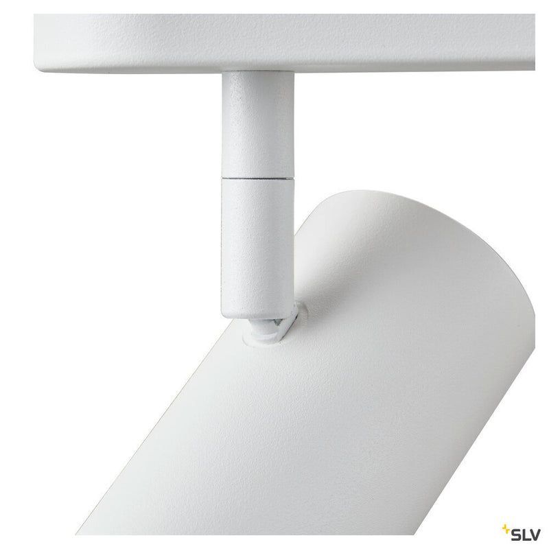 SLV 1008704 NOBLO®, wall and ceiling-mounted light, double, round, 2000-3000 K, 15 W, dim-to-warm, PHASE, 36°, white